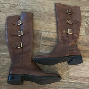 Ecco Brown Women's Winter Boots with Buckles